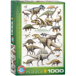 A kr�ta kori dinoszauruszok, 1000 db-os puzzle (EUROGRAPHICS, 6000-0098)