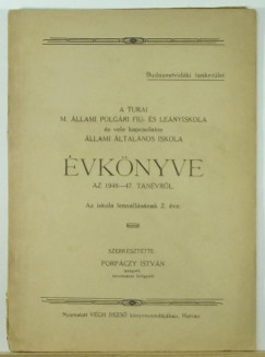 Porpczy Istvn   (Szerk.) - A Turai M. llami Polgri Fi- s Lenyiskola s vele kapcsolatos llami Iskola vknyve