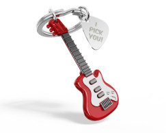 Elektromos git�r penget�vel, piros/ez�st - Kulcstart�