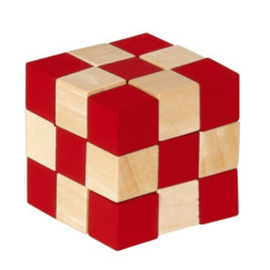 IQ-teszt fa kock�k, nat�r/piros
