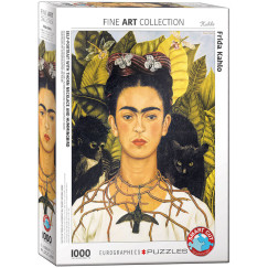 Frida Kahlo - �narck�p kolibrival, 1000 db-os puzzle (EUROGRAPHICS, 6000-0802)