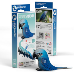 K�k Ara Maka� papag�ly, 3D karton puzzle (DODOLAND - EUGY 123)
