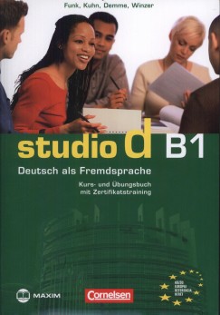 Silke Demme - Hermann Funk - Christina Kuhn - Britta Winzer - Studio D B1 Kurs- und Übungsbuch mit Zertifikatstraining - CD melléklettel