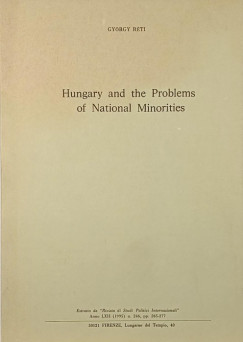 Réti György - Hungary and the Problems of National Minorities