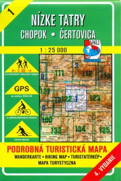 NZKE TATRY - CHOPOK - CERTOVICA 1:25 000 trkp SZ1