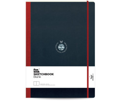 Flexbook Flex Global vázlatfüzet sima lapokkal piros, A4, 22 × 31 cm, gumipánttal