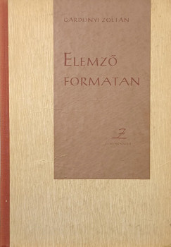 Grdonyi Zoltn - Elemz formatan