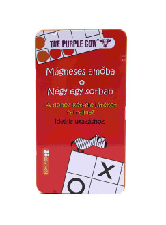 Amőba & Négy egy sorban, mágneses utazó társasjáték (The Purple Cow)