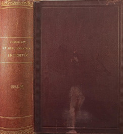 1894-95diki vknyv a Debreczeni Ev. Ref. Fiskola akadmiai tanszakairl