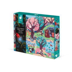 Az erd� - var�zs puzzle kicsiknek (mini l�mpa mell�kelve)  (Janod,J02653)