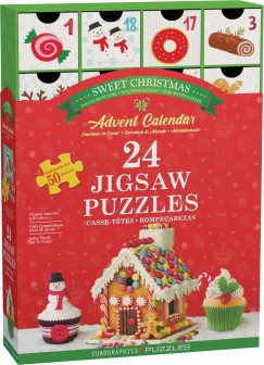 �des kar�csony - Adventi napt�r, 24 x 50 db mini puzzle (EUROGRAPHICS, 8924-5666)