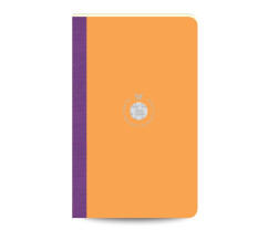 Flexbook Smartbook vonalas jegyzetfüzet narancssárga, 13 × 21 cm, vászongerincű kivitelben