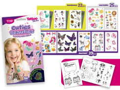 Cuties & Beauties Csillámtetoválás matrica készlet (TyToo, 86 db/ készlet)