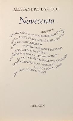 Alessandro Baricco - Novecento
