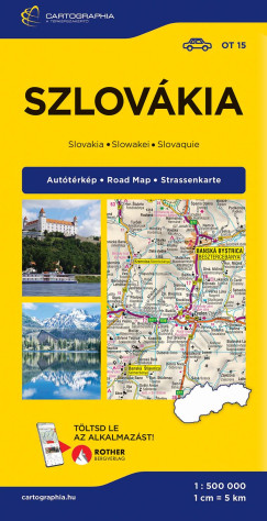 Szlovákia keményborítós autótérkép