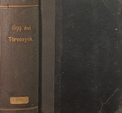 Az 1899. évi törvények gyűjteménye