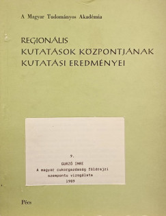 Gurz Imre - A magyar cukorgazdasg fldrajzi szempont vizsglata