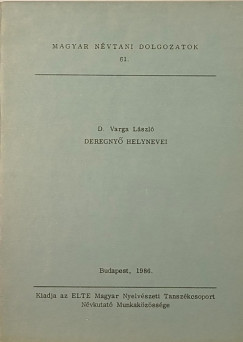 Varga László - Deregnyő helynevei