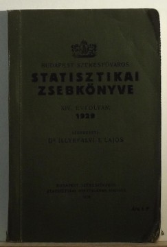 Dr. Illyefalvy Lajos   (Szerk.) - Budapest Szkesfvros statisztikai zsebknyve 1929