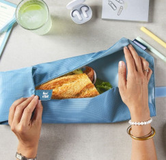 Roll'eat BR-ACsb Boc'n'Roll Active ezüstkék színű Szendvics csomagolás újrahasználható