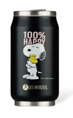 Boldog Snoopy szívószálas 280 ml-es hőszigetelt kulacs