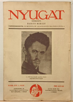 Babits Mihály   (Szerk.) - Nyugat XXXII. évf. 1. szám