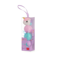 Unikornis, 3 az 1-ben szivárvány szövegkiemelő filc (LEGAMI - STATIONERY, sárga/rózsaszín/zöld)