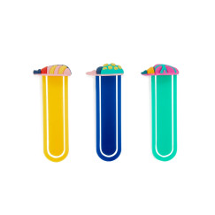 Bogárkák, 3 db könyvjelzők színes műanyag