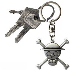One Piece- Luffy koponyás kulcstartó (3d)
