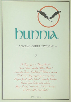 Kunszab Ferenc - Szab Dezs - Szcs Zoltn   (Szerk.) - Hunnia fzetek 13. (1990 november)