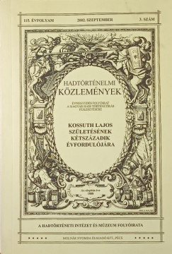 Hadtrtnelmi kzlemnyek 115. vfolyam 2002. szeptember 3. szm