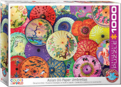 Ázsiai Olajpapír Esernyők, 1000 db-os puzzle (EUROGRAPHICS,6000-5317)