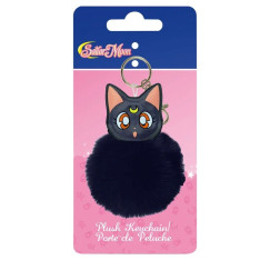 Sailor Moon-Luna plüss kulcstartó