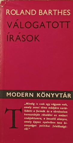 Roland Barthes - V�logatott �r�sok