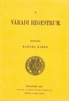 Kandra Kabos - A vradi regestrum