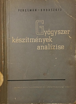 Gyógyszerkészítmények analízise