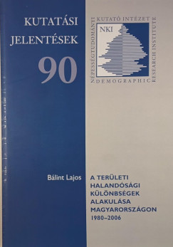 Blint Lajos - A terleti halandsgi klnbsgek alakulsa Magyarorszgon 1980-2006