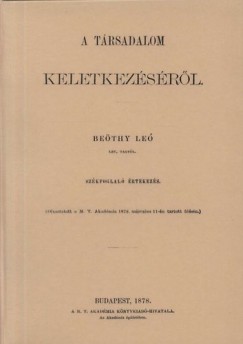 Be�thy Leo - A t�rsadalom keletkez�s�r�l