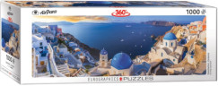 G�r�gorsz�g, Santorini, 1000 db-os puzzle (EUROGRAPHICS,6010-5300)
