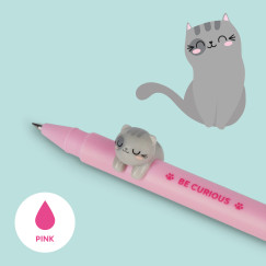 Cica, zsel�s toll r�zsasz�n tint�val (LEGAMI - LOVELY FRIENDS, 0,5 mm, cser�lhet� figura)