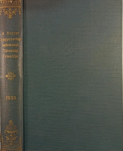 Dr. Lipták Pál (Szerk.) - A Magyar Gyógyszerésztudományi Társaság Értesítője 1933.