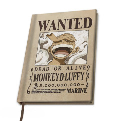 One Piece: Luffy k�r�z�si plak�t mint�j� jegyzetf�zet (A5)