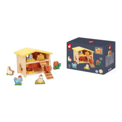 Az els� kis csirkefarmom - fa j�t�k k�szlet (Janod,J03311)