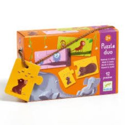 Mamák és Bébik, párosító puzzle (DJECO, 12 db puzzle)