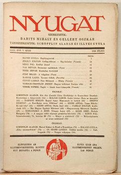 Babits Mihály   (Szerk.) - Gellért Oszkár   (Szerk.) - Nyugat XXXI. évf. 7. szám