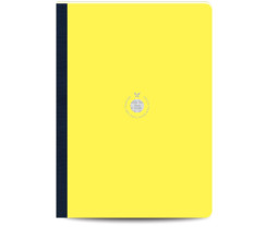 Flexbook Smartbook vonalas jegyzetfüzet sárga, 21 × 29 cm, vászongerincű kivitelben