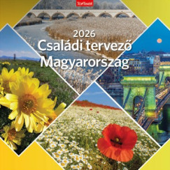 Családi tervező Magyarország  - Lemeznaptár - 58x29cm - 2026