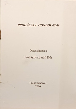 Prohászka gondolatai