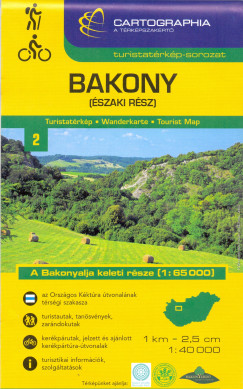Bakony (szaki rsz) turistatrkp - 1:40000