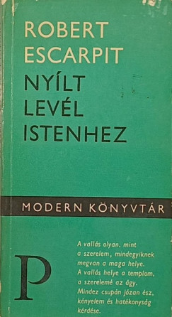 Robert Escarpit - Nylt levl Istenhez
